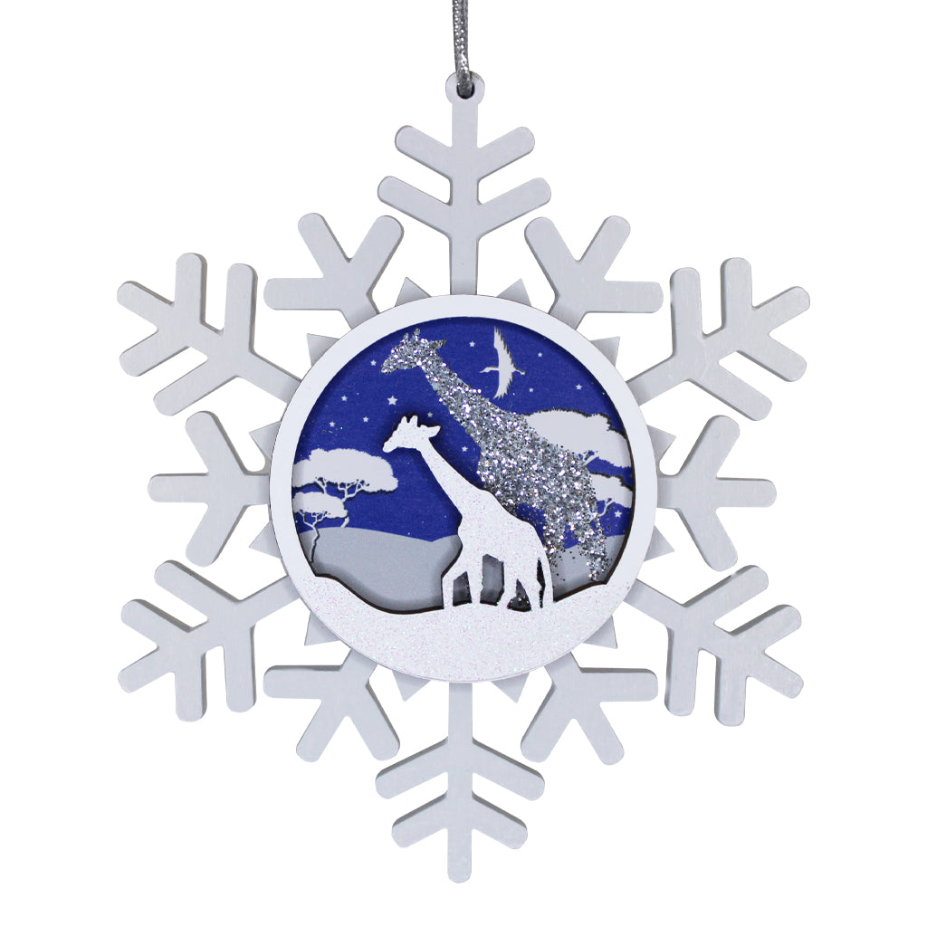 Snow Days Elephant & Giraffe Ornament Set