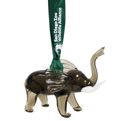 Elephant Glass Ornament - ShopZoo