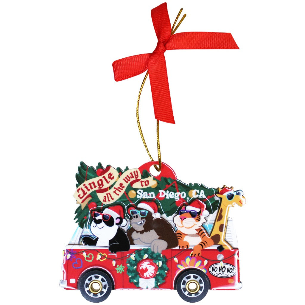 Jingle All the Way to San Diego Ornament