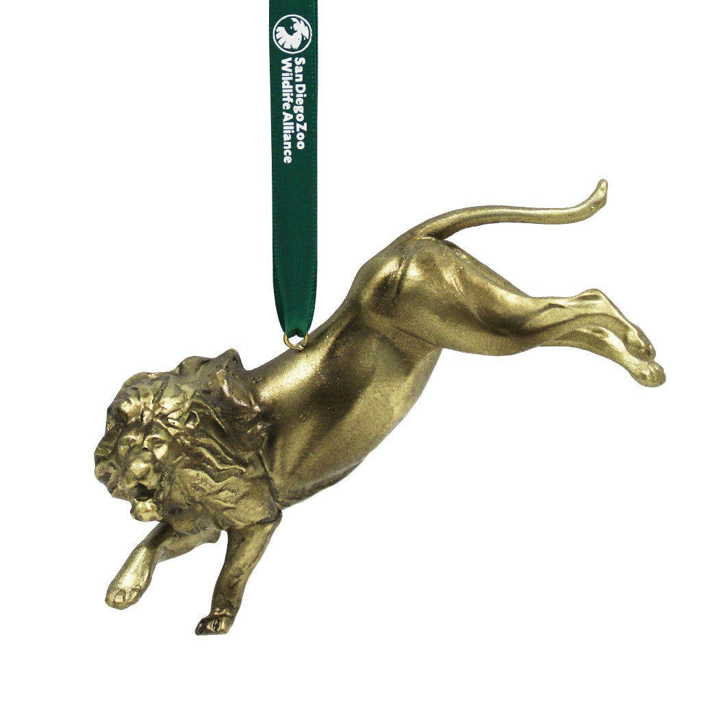 REX LION STATUE REPLICA CHRISTMAS TREE ORNAMENT SDZWA SAN DIEGO ZOO WILDLIFE ALLIANCE HOLIDAY 