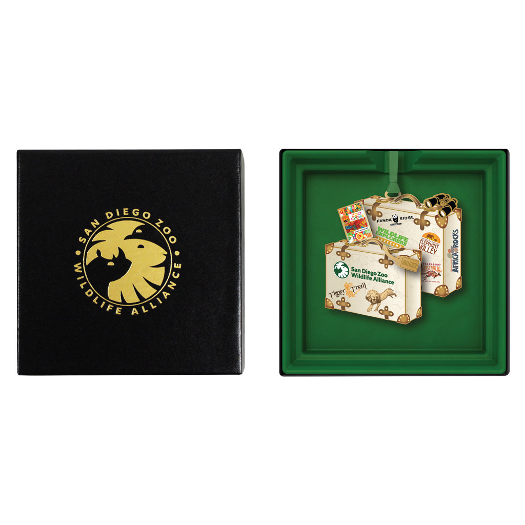 San Diego Zoo Travel Suitcase Ornament