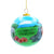 Hand-Painted Big 5 Collage Glass Ornament