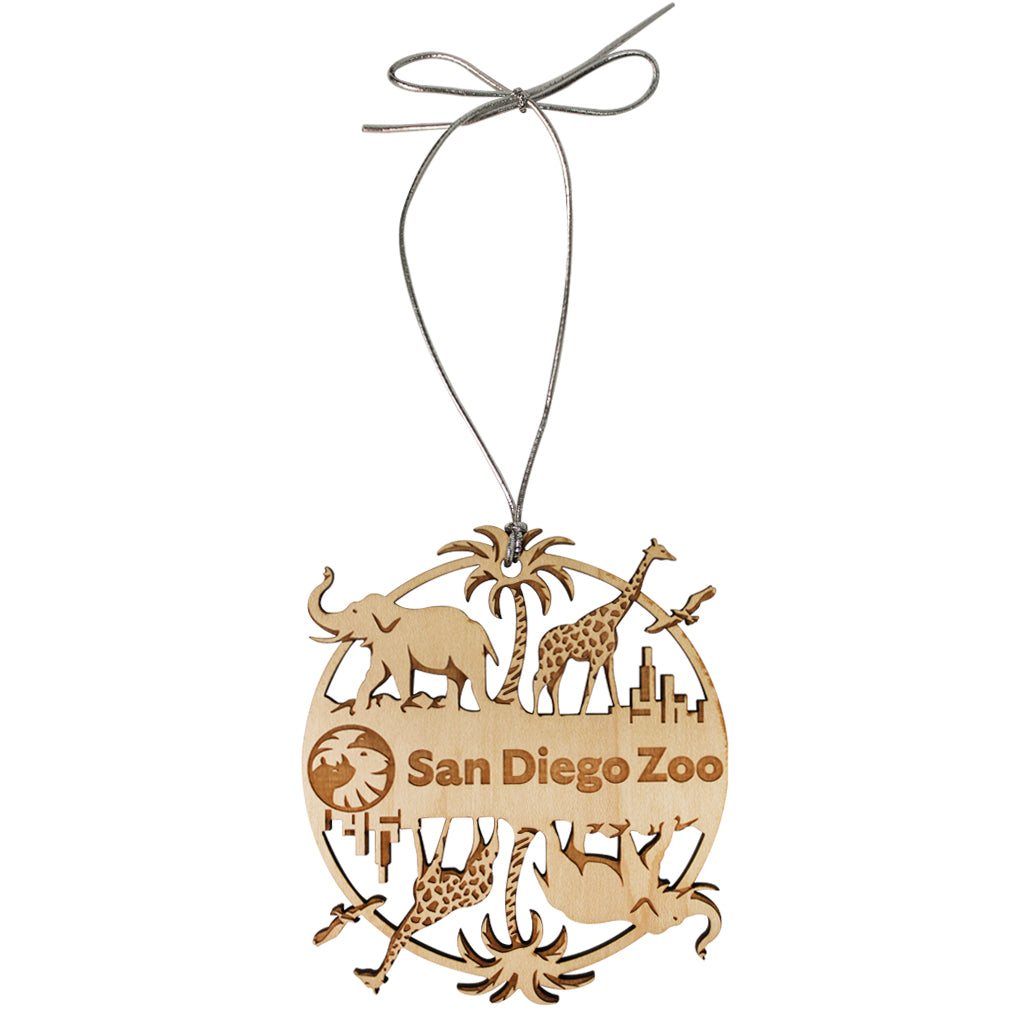 San Diego Zoo Wooden Ornament