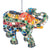 MOSAIC AFRICAN ELEPHANT HOLIDAY CHRISTMAS ORNAMENT