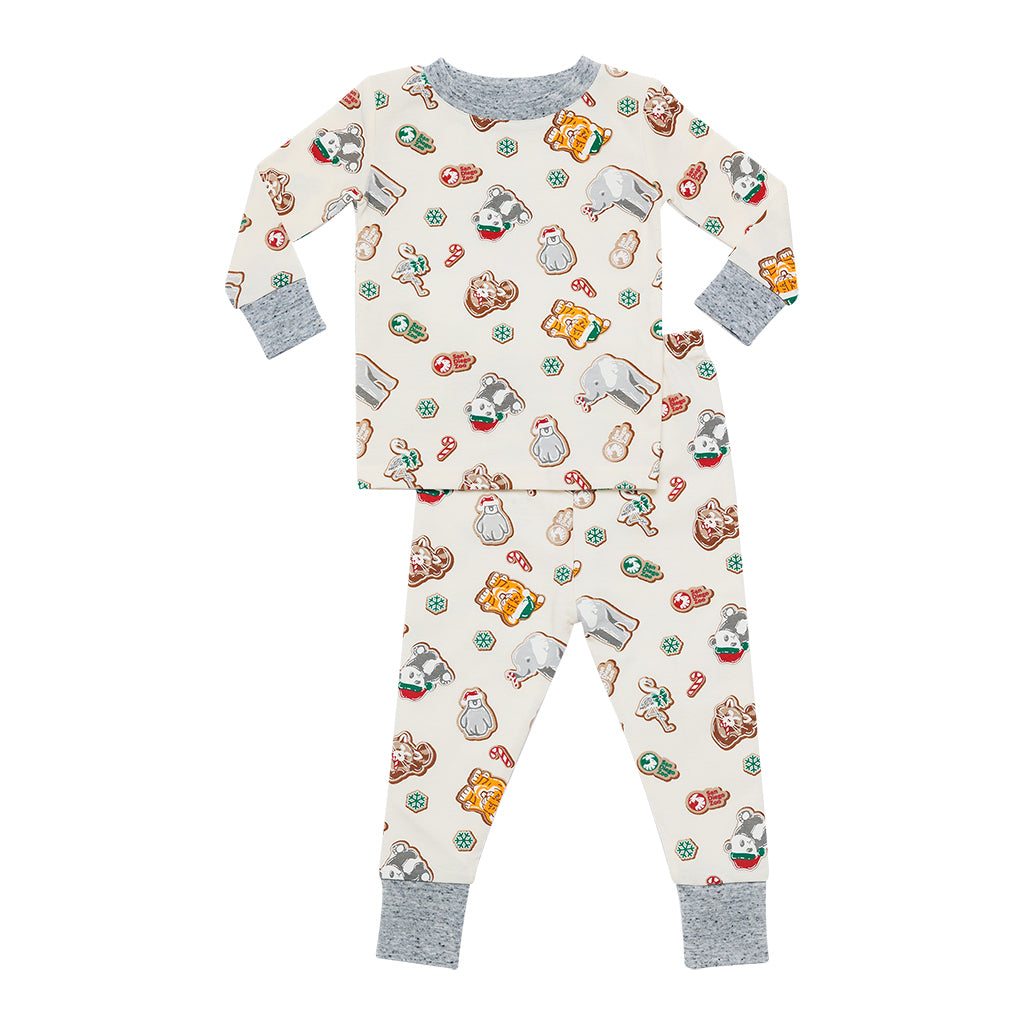 WILDLY SWEET HOLIDAYS TODDLER SIZED GINGERBREAD 2 PIECE PAJAMA SET