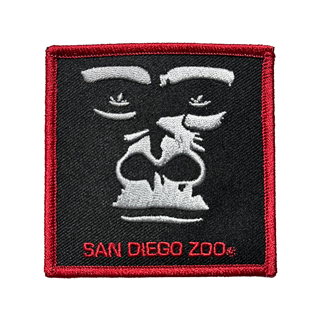 SQUARE GORILLA SHADOW PATCH SILVERBACK RED AND BLACK