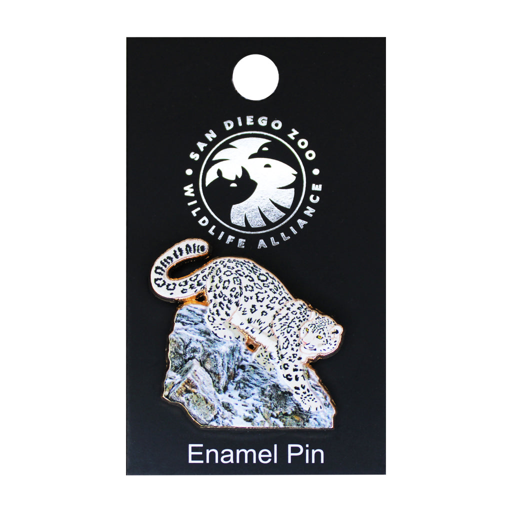 SAN DIEGO ZOO WILDLIFE ALLIANCE SNOW LEOPARD TRADING PIN ENAMEL SOUVENIR COLLECTOR'S PIN