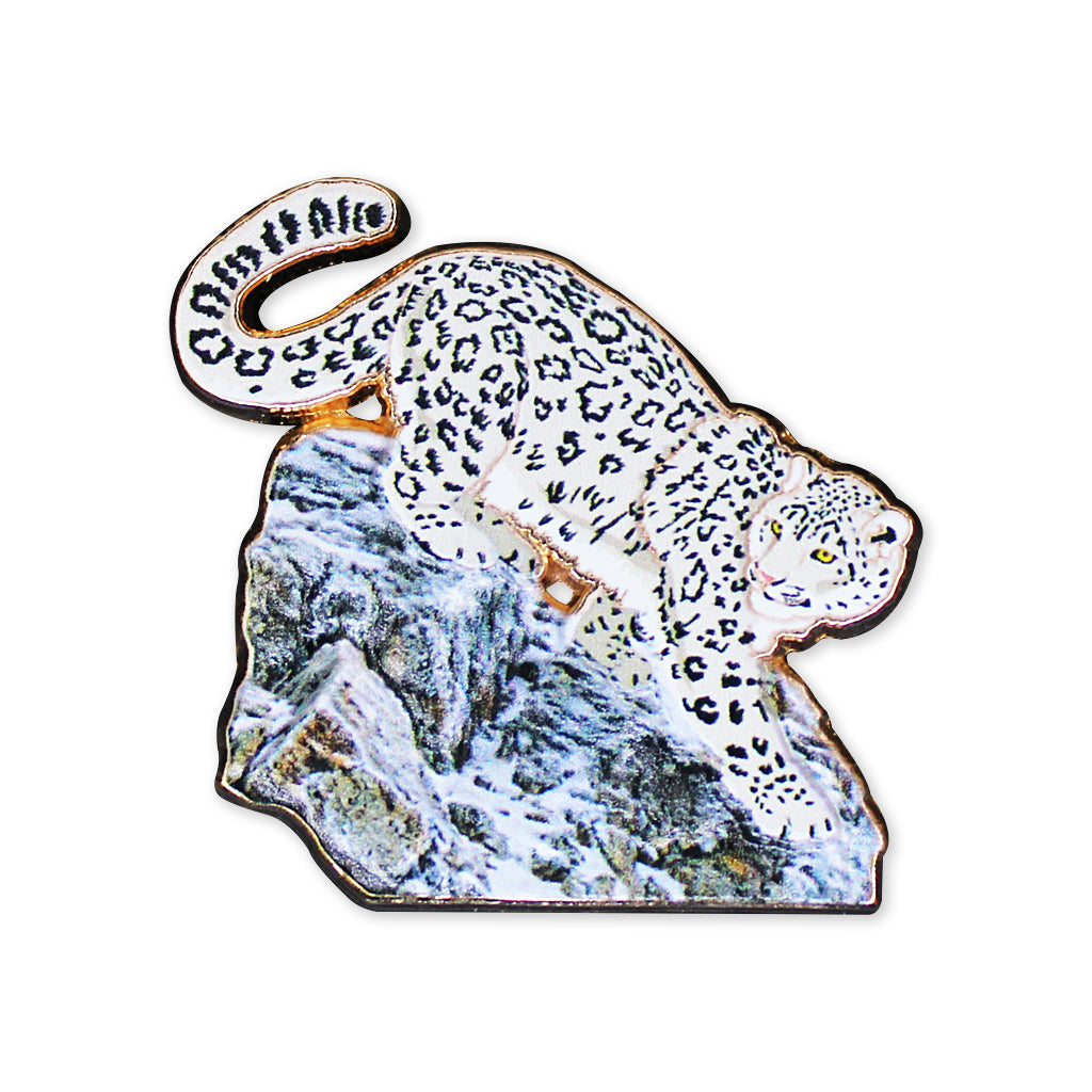 SAN DIEGO ZOO WILDLIFE ALLIANCE SNOW LEOPARD TRADING PIN ENAMEL SOUVENIR COLLECTOR'S PIN