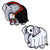 Trick-or-Treat Elephant Magnetic Costume Pin Set