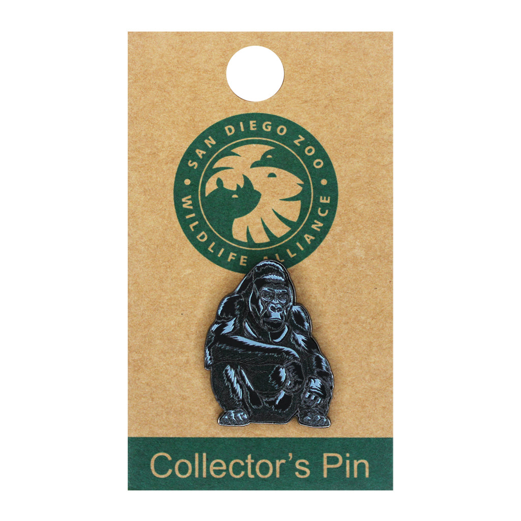 SAN DIEGO ZOO WILDLIFE ALLIANCE GORILLA TRADING PIN ENAMEL SOUVENIR COLLECTOR'S PIN