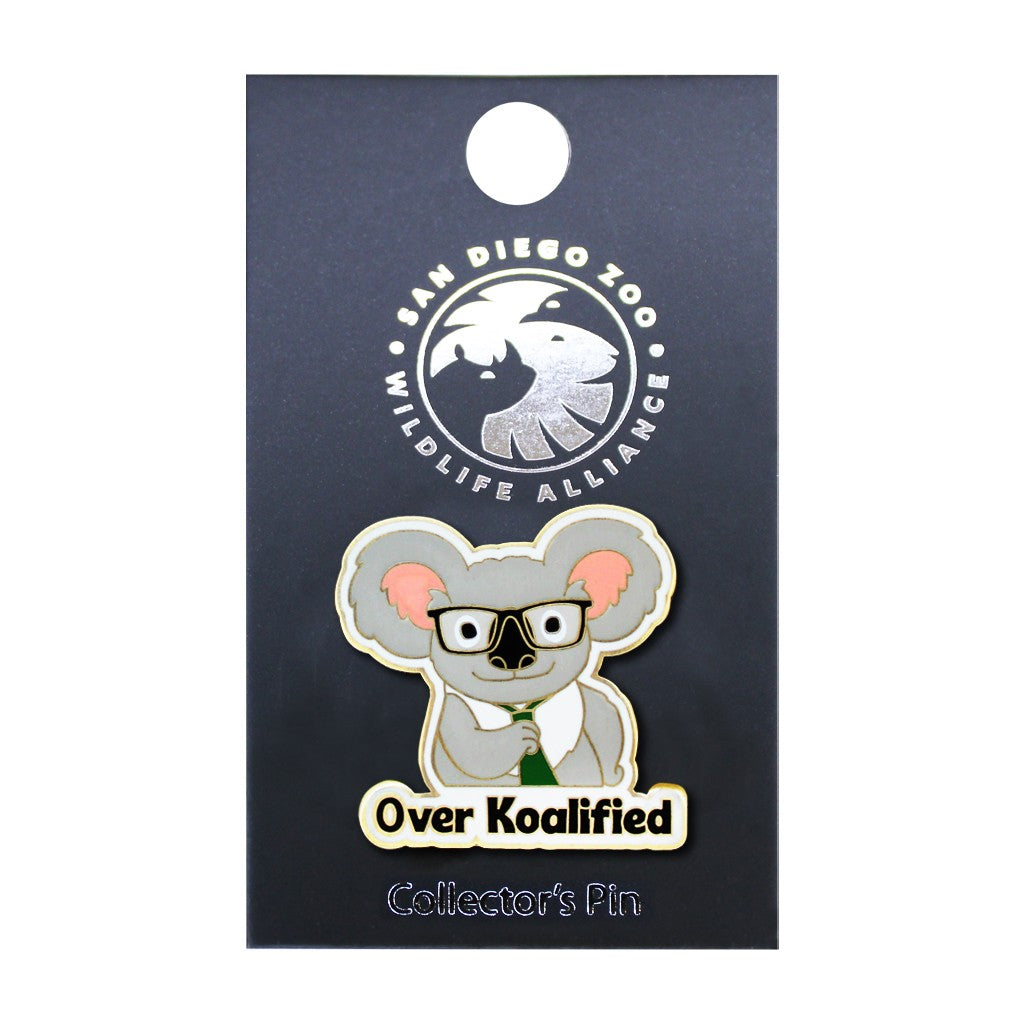 SAN DIEGO ZOO WILDLIFE ALLIANCE OVER KOALIFIED KOALA TRADING PIN SOUVENIR COLLECTOR'S PIN