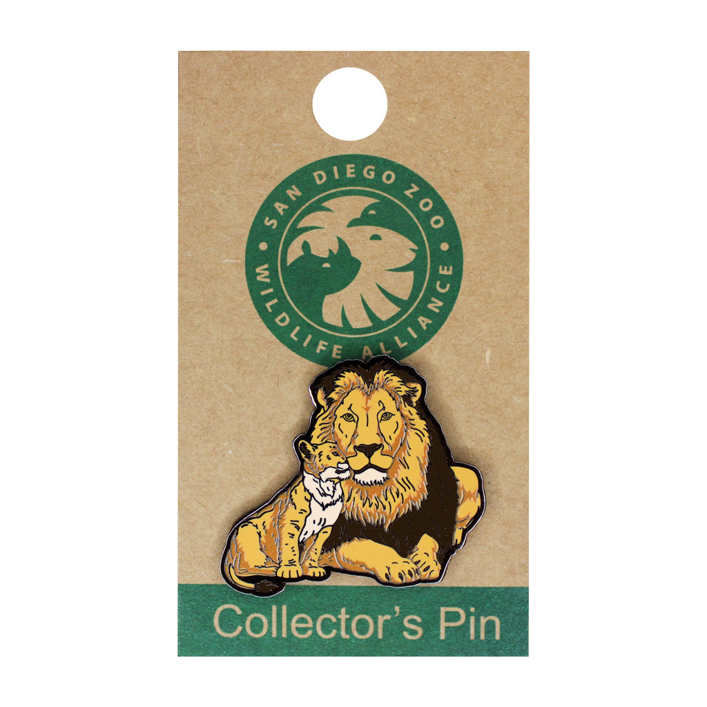 LION AND CUB TRADING PIN SAN DIEGO ZOO WILDLIFE ALLIANCE