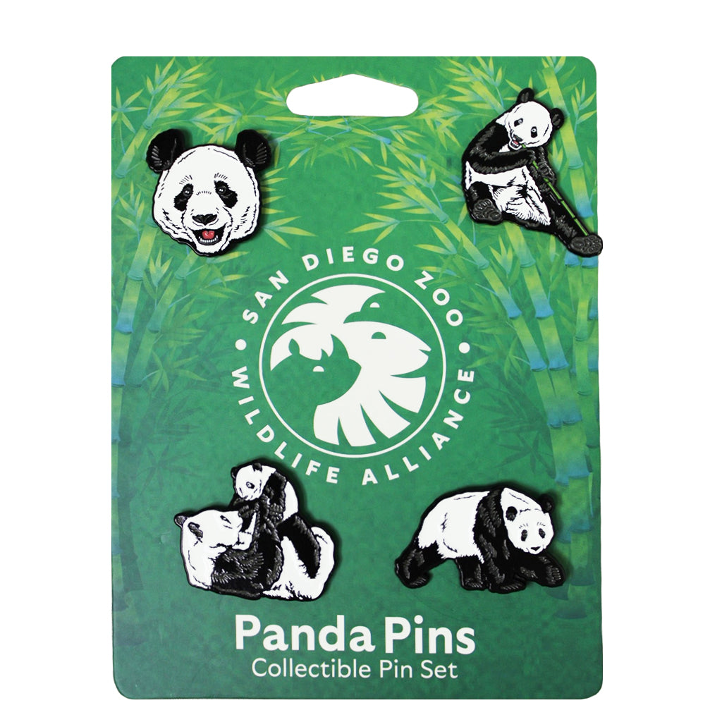 GIANT PANDA TRADING PIN SET OF 4 