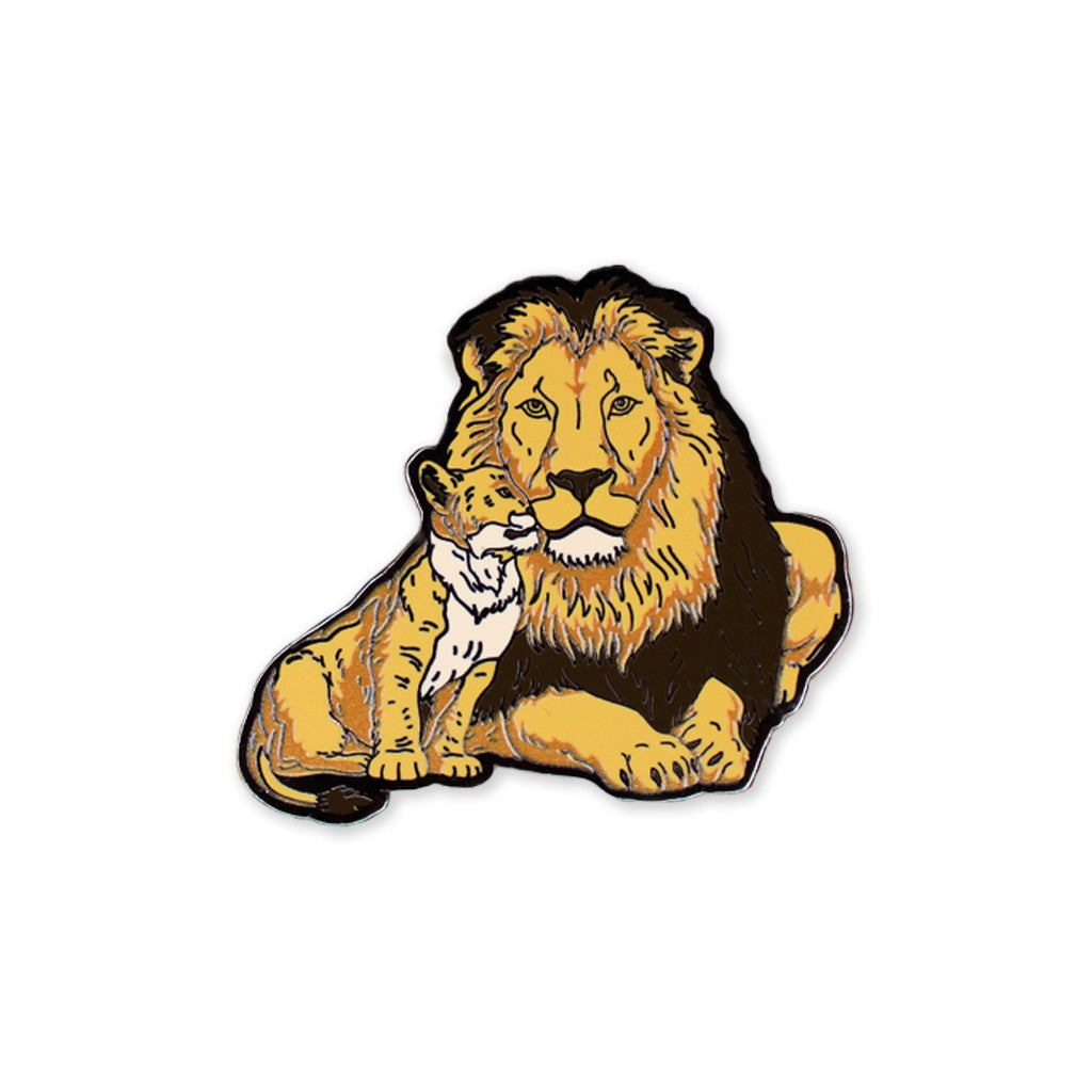 LION AND CUB TRADING PIN SAN DIEGO ZOO WILDLIFE ALLIANCE