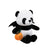 Spooky Panda Plush with Bat Wings