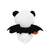 Spooky Panda Plush with Bat Wings