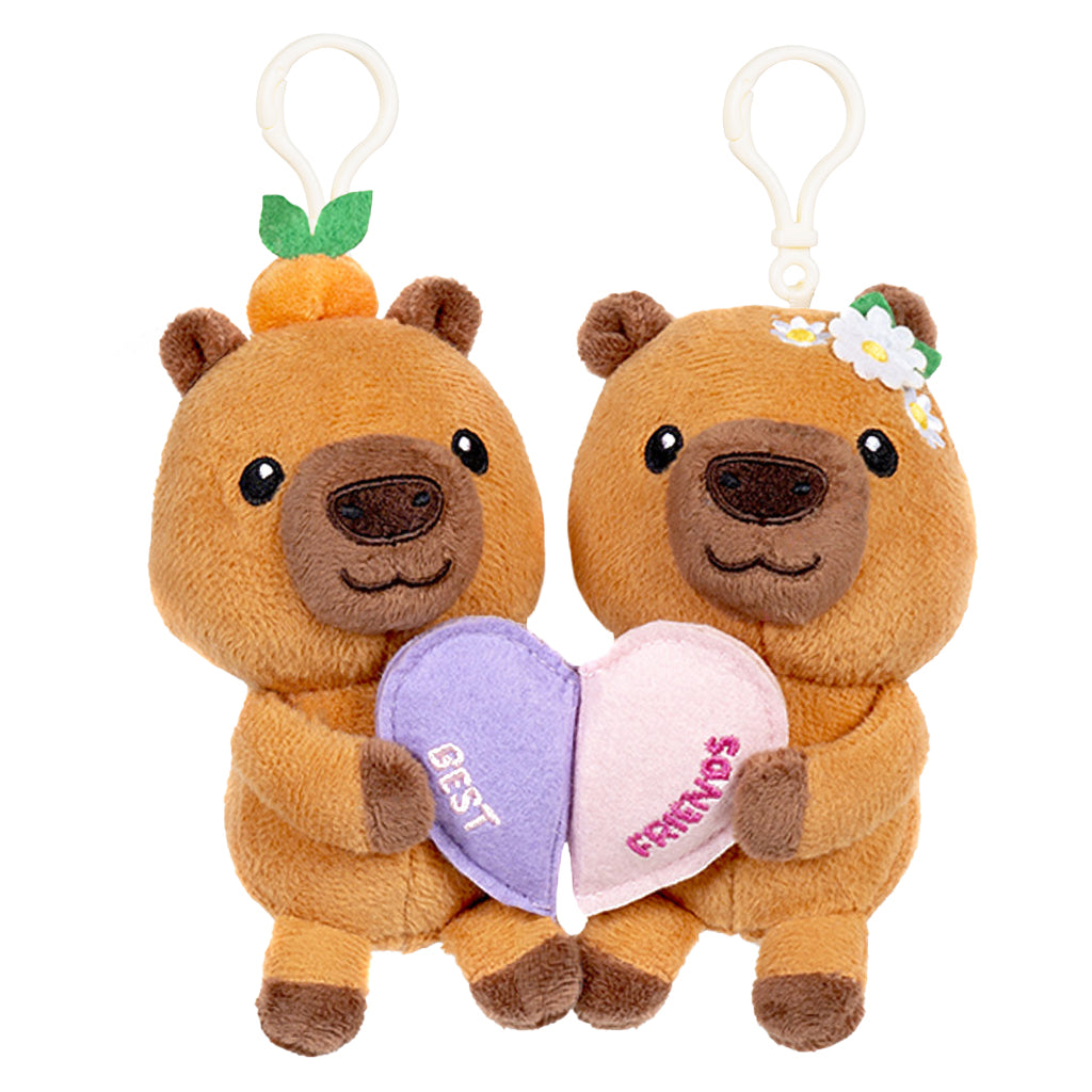CAPYBARA BEST FRIENDS BESTIE CLIPS PLUSH PELUCHES STUFFY 