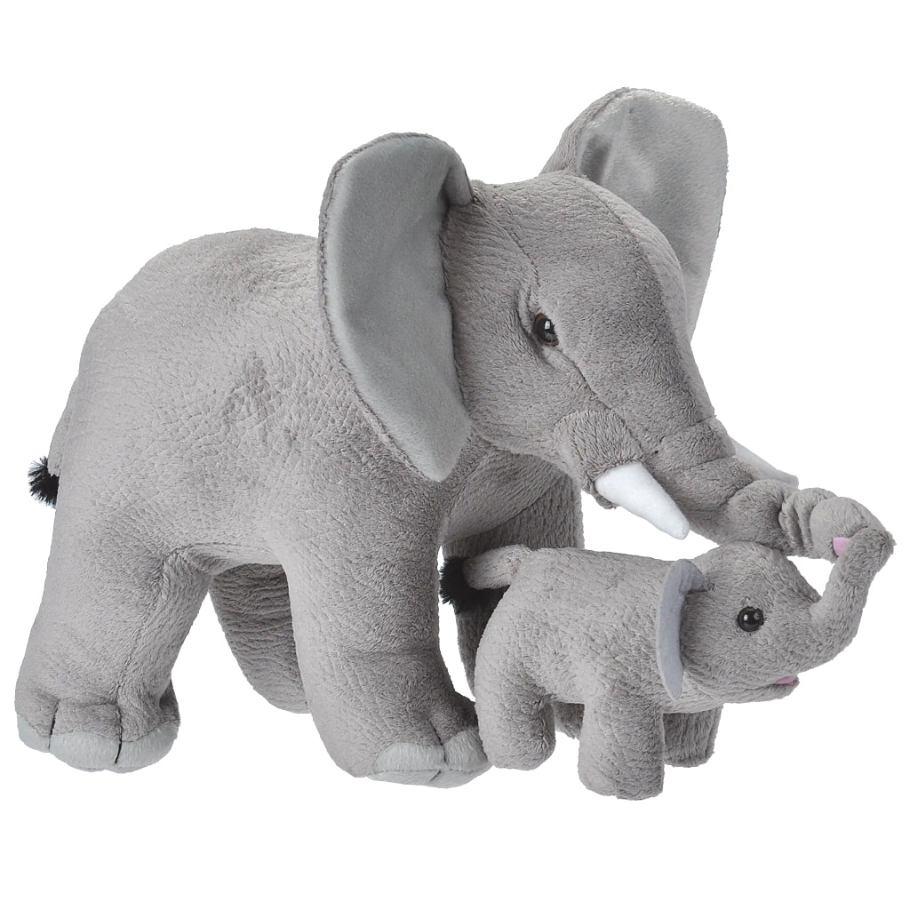AFRICAN ELEPHANT MOM AND CALF PLUSH PELUCHES STUFFY 