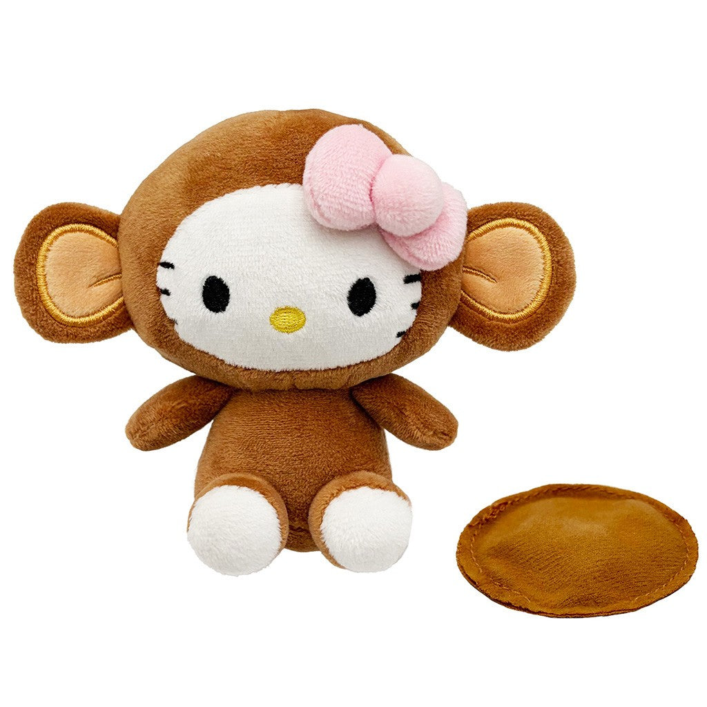 HELLO KITTY JUNGLE SHOULDER SITTER FRIEND PLUSH PELUCHES STUFFED KITTY MONKEY MINI STUFFY