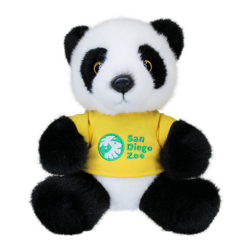 PANDA PLUSHY WITH YELLOW SDZ TEE PELUCHES STUFFY