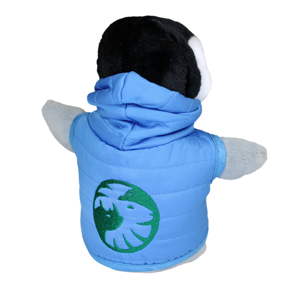 Penguin Plush with SDZWA Blue Puffer Jacket
