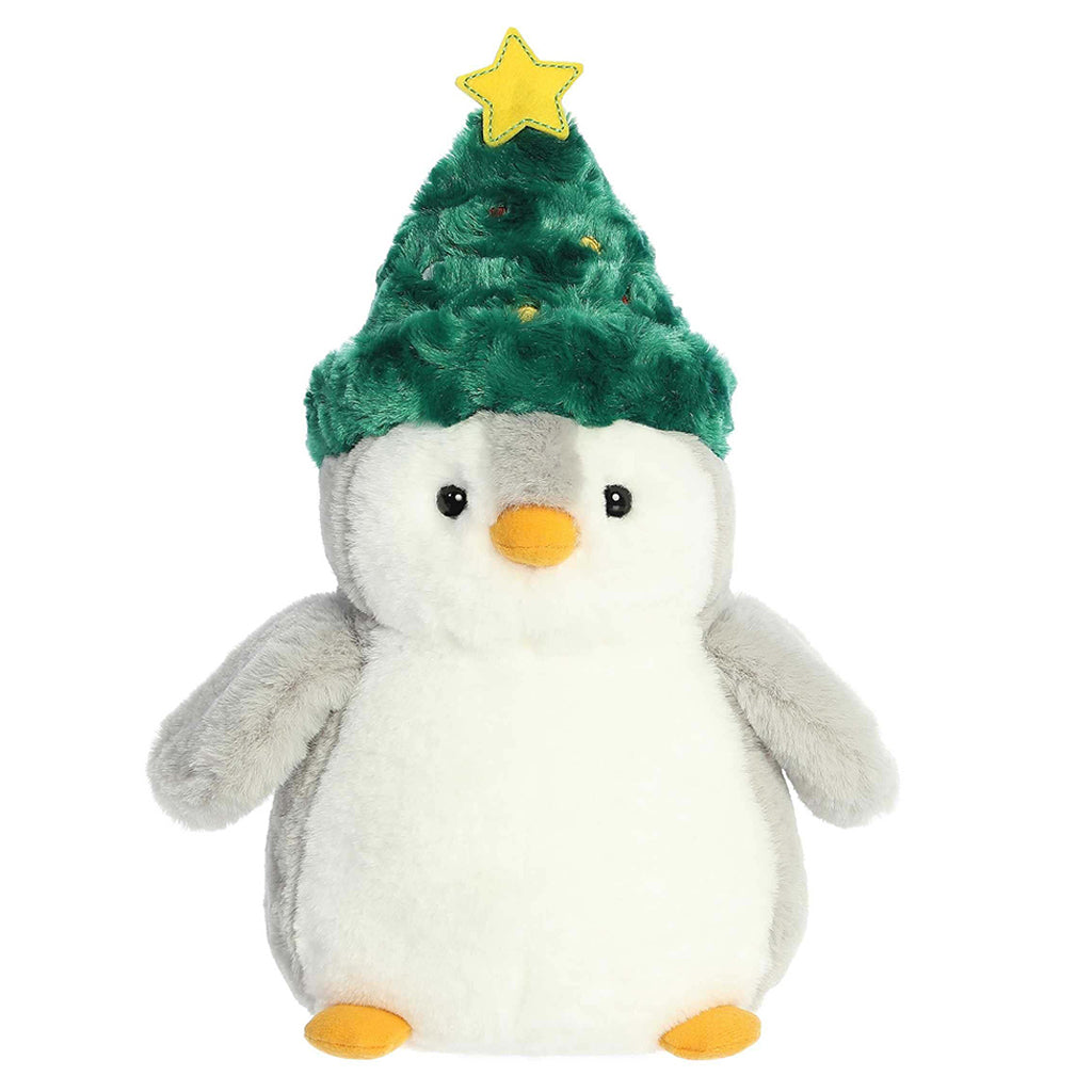Winter Penguin With Tree Hat Eco Plush