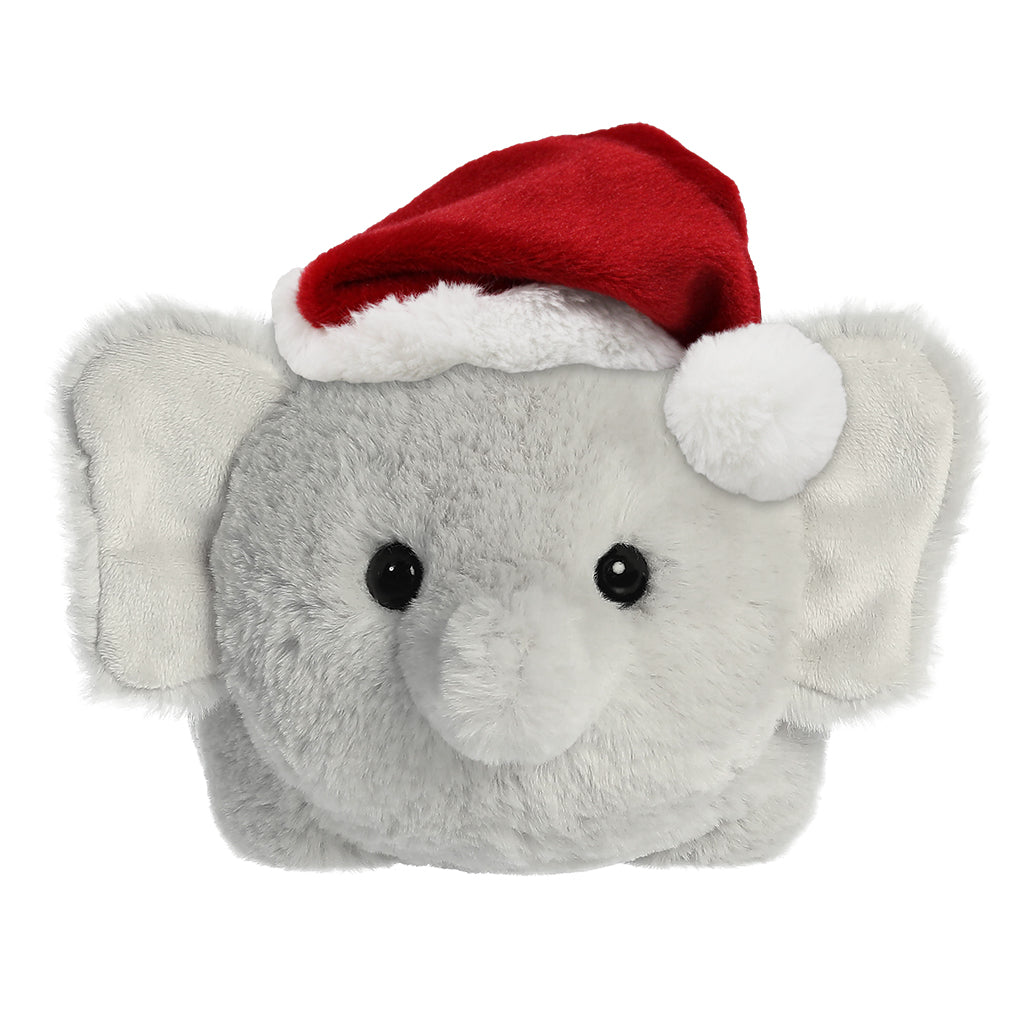 PLUSH SANTA HAT SPUDSTER ELEPHANT HOLIDAY CHRISTMAS 