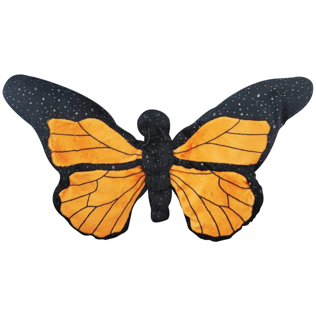 SPARKLE MONARCH BUTTERFLY PLUSH PELUCHES GLITTER STUFFED STUFFY