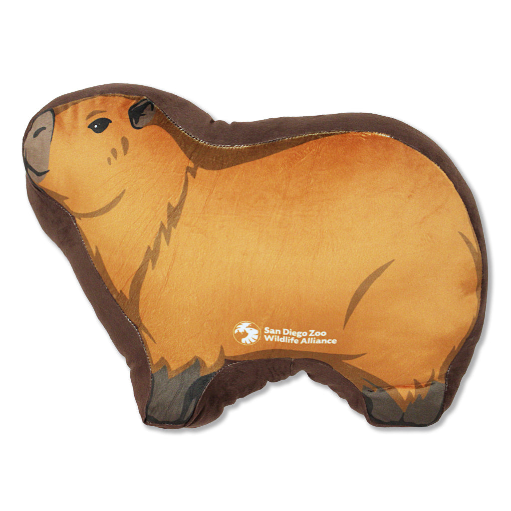 XL CAPYBARA PUFF PILLOW  SDZWA LOGO