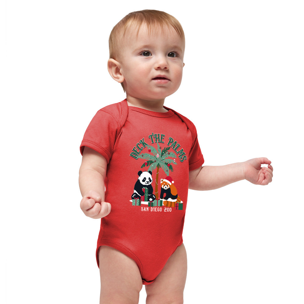 Deck The Palms Baby Romper