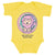 SMILING LION BABY INFANT BUTTER YELLOW ROMPER HEARTS CIRCLES