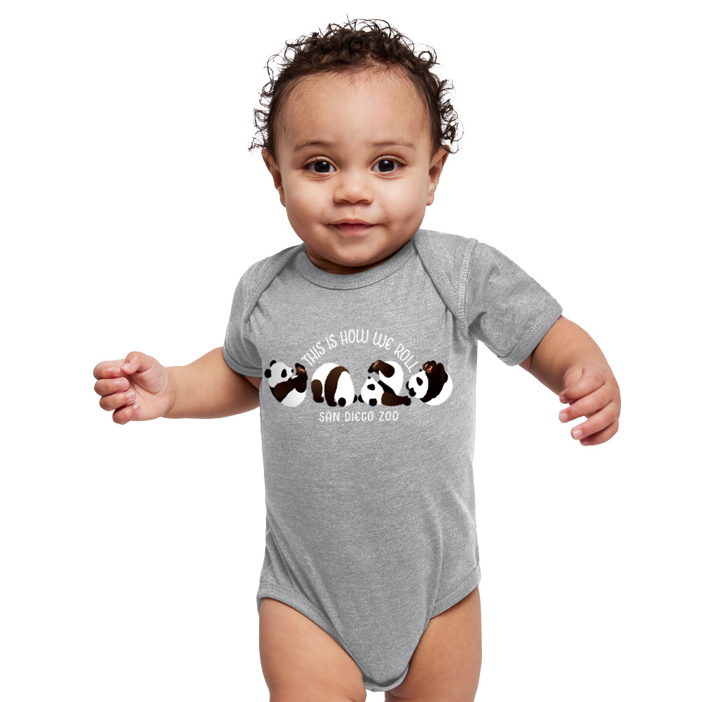 This Is How We Roll Panda Baby Romper