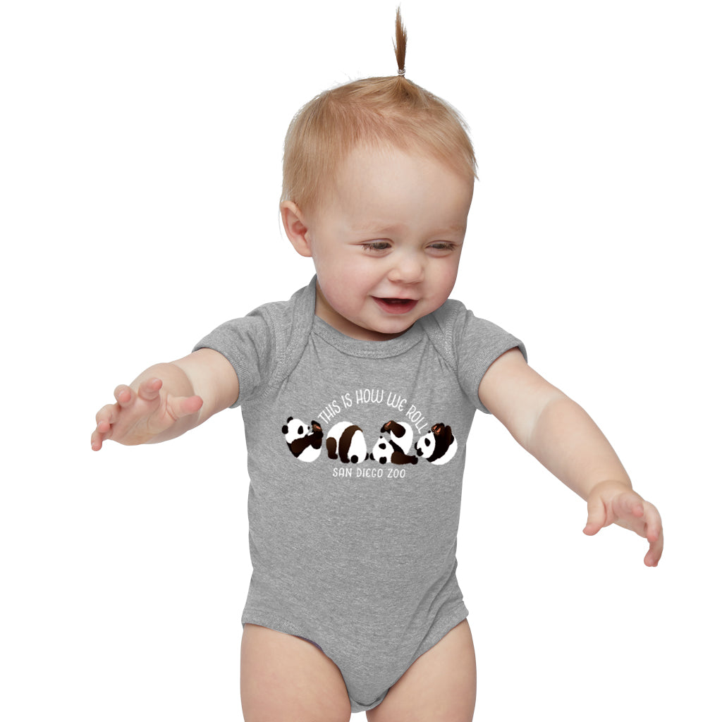 This Is How We Roll Panda Baby Romper