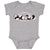 THIS IS HOW WE ROLL PANDA INFANT BABY TEE ROMPER HEATHER GREY