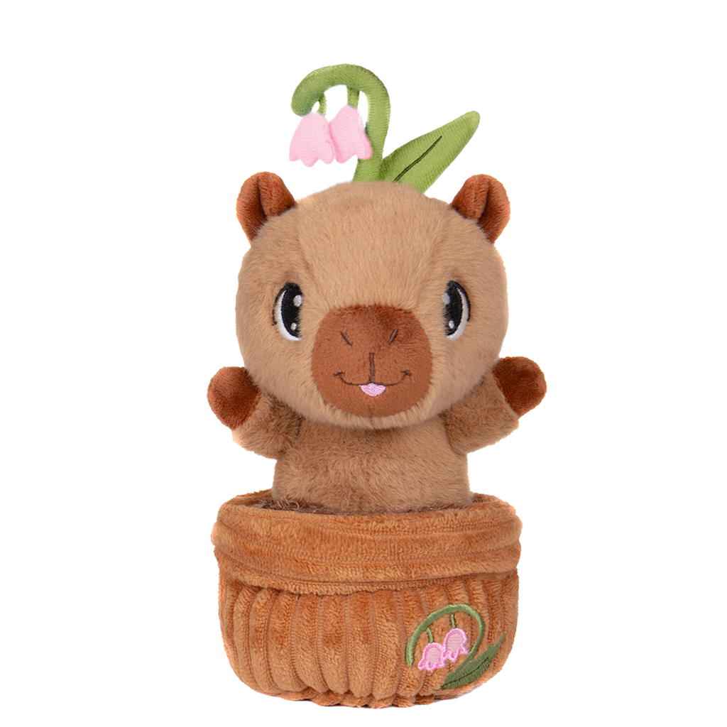 ROOT CUTIE CAPYBARA PLUSH IN GARDEN POT STUFFY PELUCHES STUFFED PLANTABLE TAG