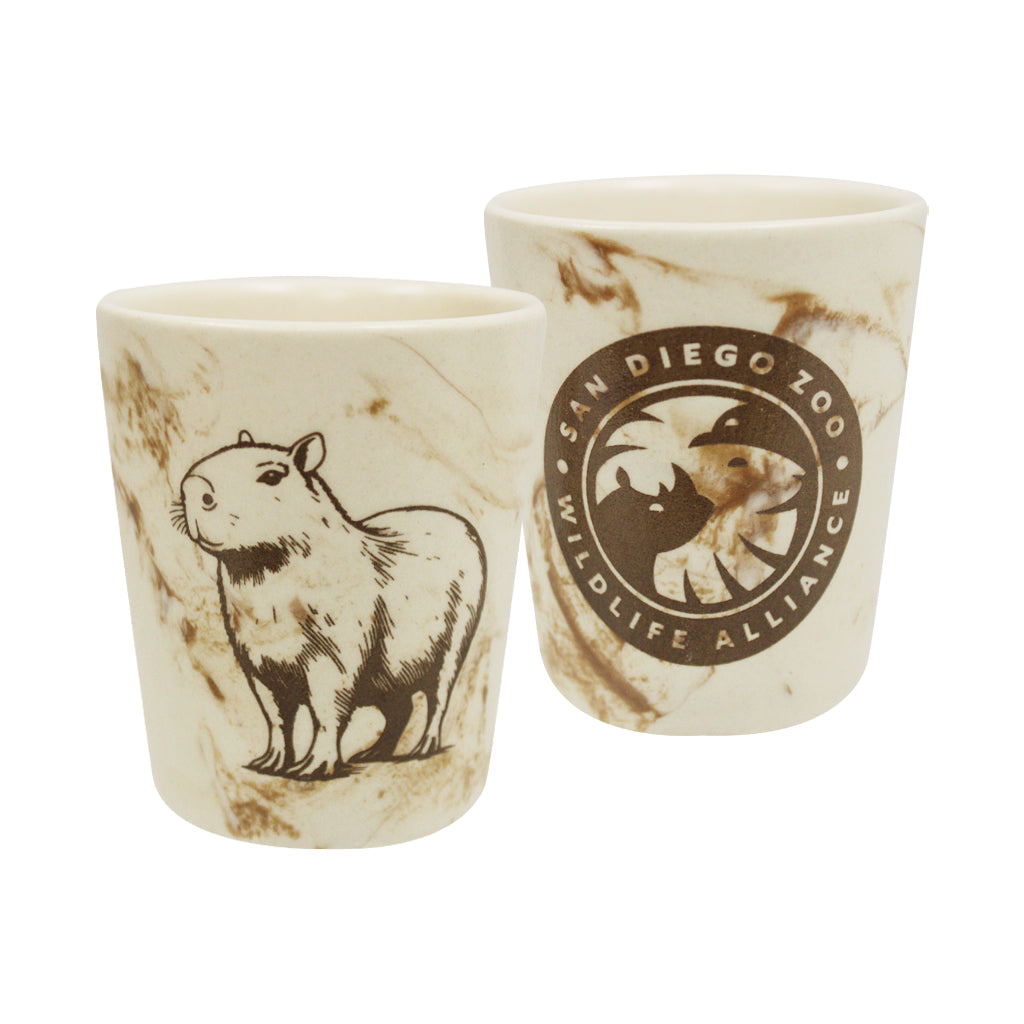 TAN MARBLE CAPYBARA CERAMIC SHOT GLASS SDZWA