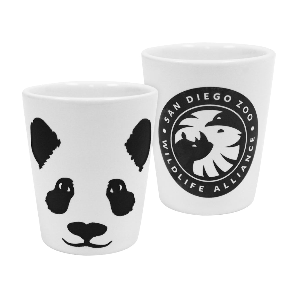 GIANT PANDA ETCHED SHOT GLASS SDZWA 