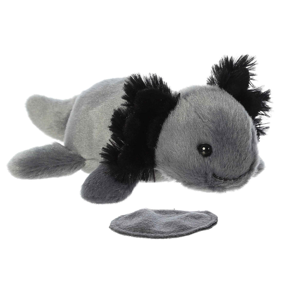 Black Axolotl Shoulder Friend Mini Plush