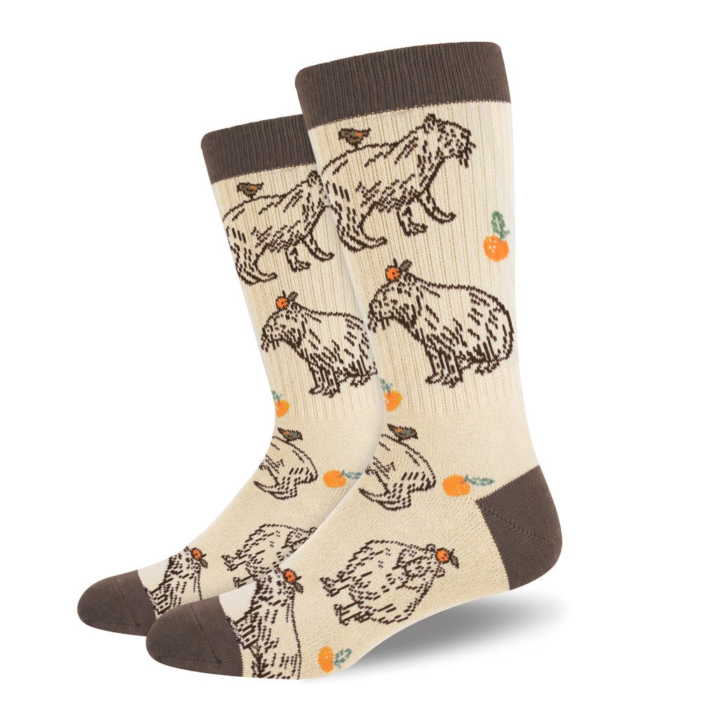 JACK AND SAGE CAPYBARA ADULT CREW SOCKS 
