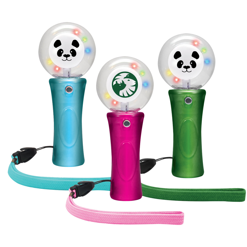 PANDA GLOBE SPINNER WITH SDZWA LOGO AND LED LIGHTS
