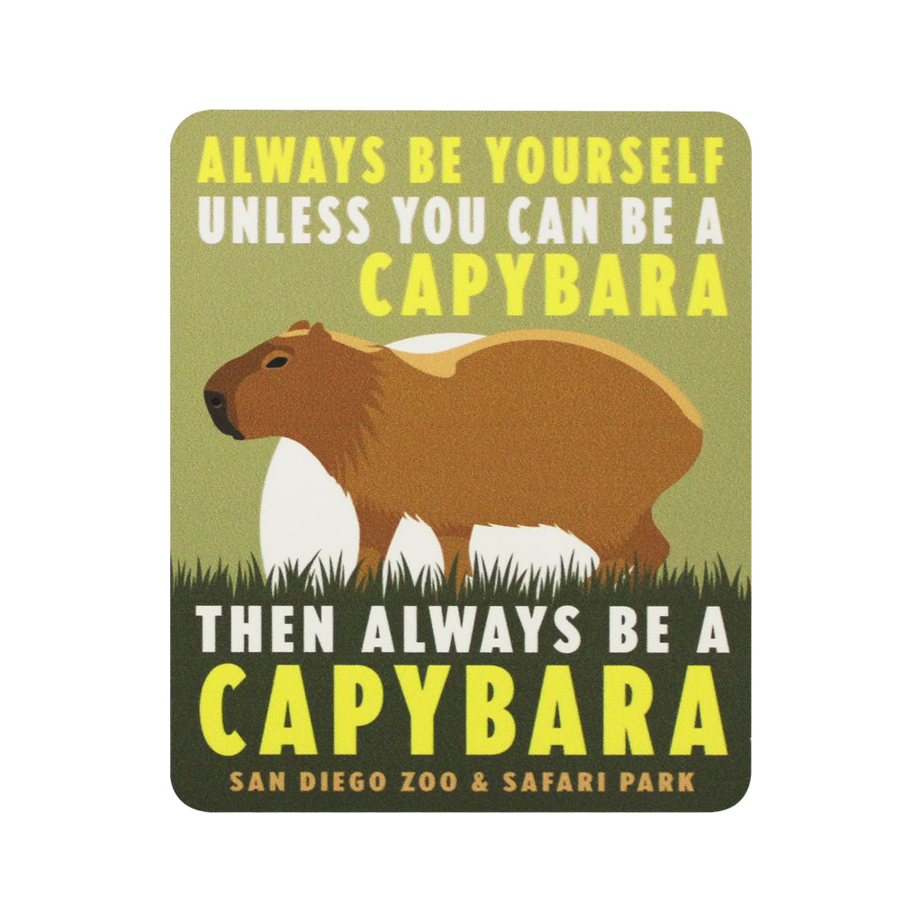 BE A CAPYBARA STICKER DECAL 