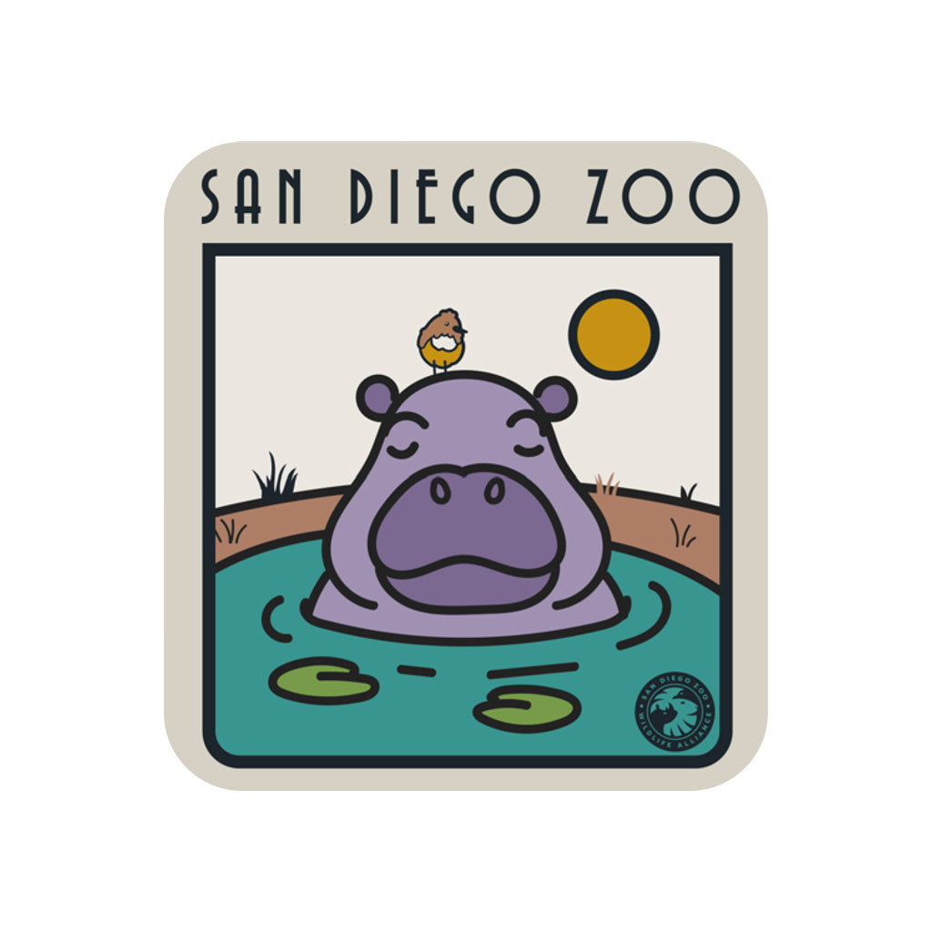 SAN DIEGO ZOO FANTA SEA HIPPO STICKER DECAL