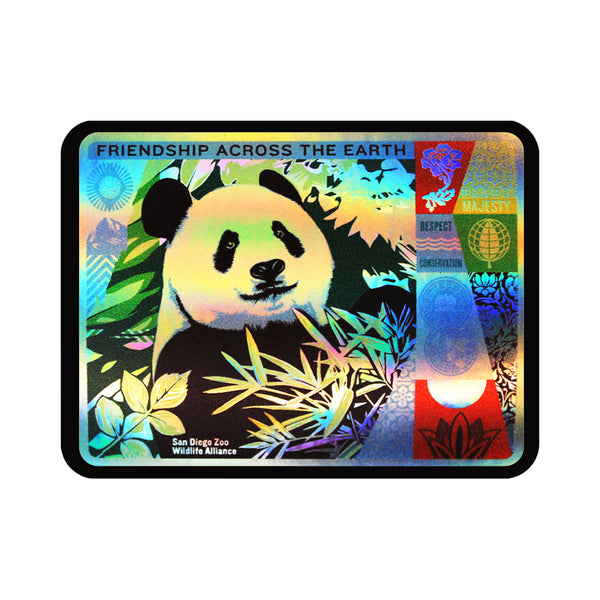 PANDAページ San Diego Zoo Shepard Fairey Giant Panda Sticker - ShopZoo