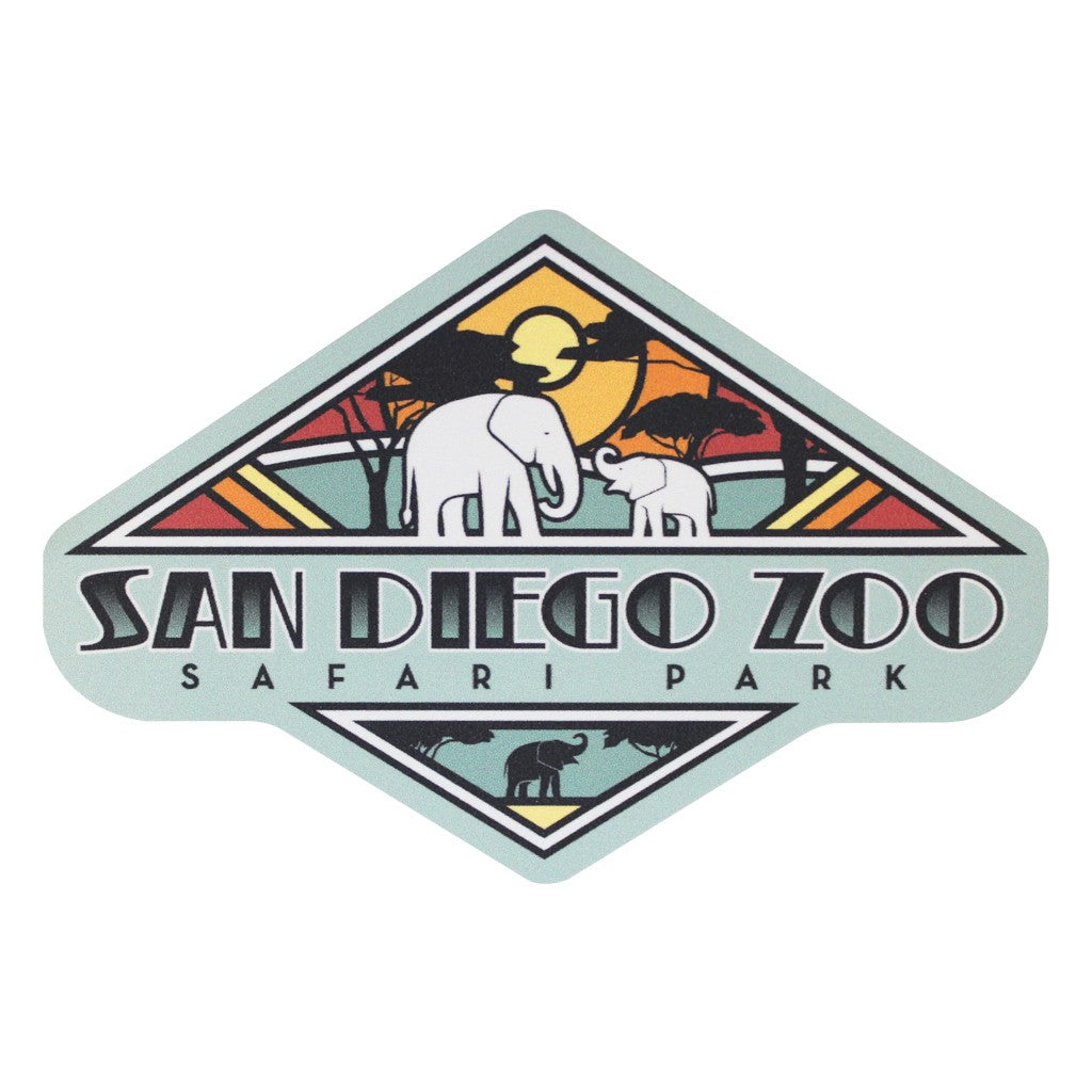 Elephant & Calf Sticker