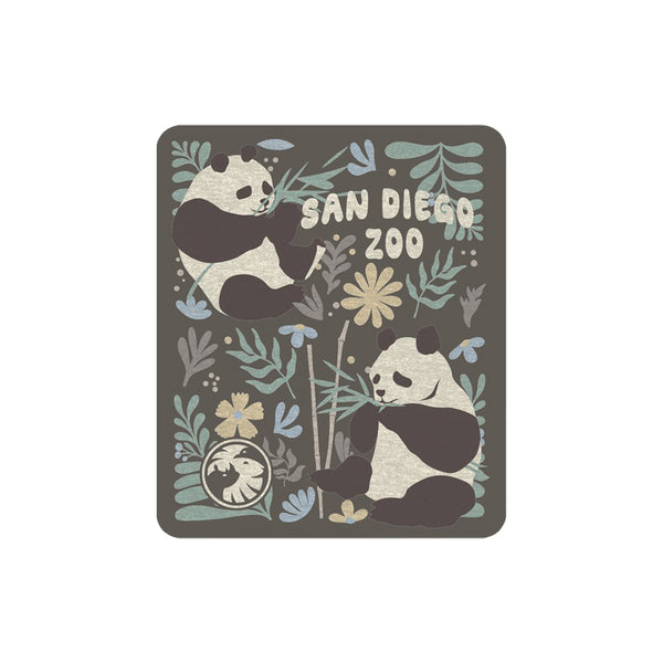 pandapandaページ Pandas & Petals Sticker - ShopZoo