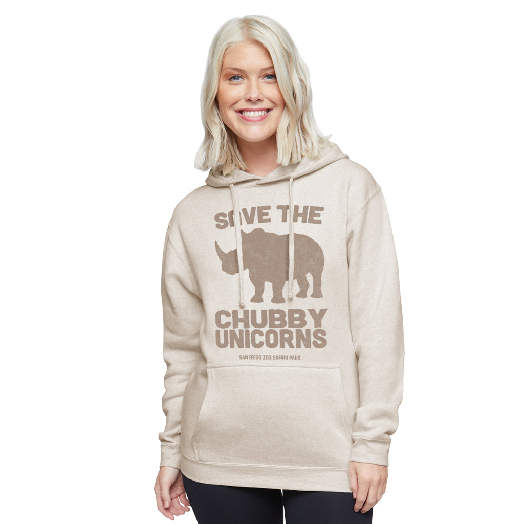 Save the Chubby Unicorns Sweatshirt - Oatmeal Cream - ShopZoo