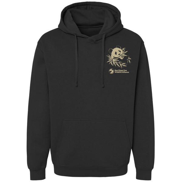 Etched Panda Hooded Sweatshirt - ShopZoo