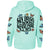 Groovy Butterflies Zip-Up Hooded Sweatshirt