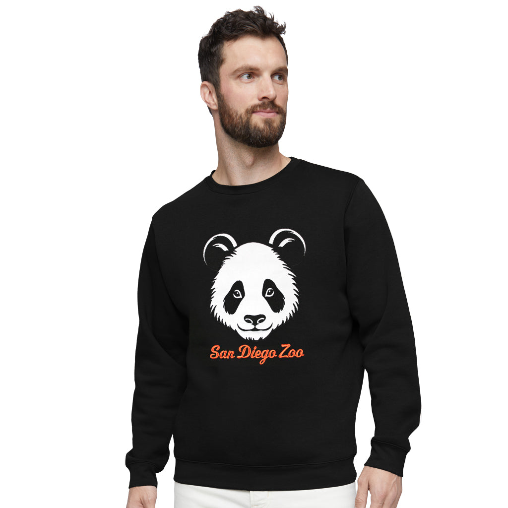 Panda Face Appliqué Sweatshirt