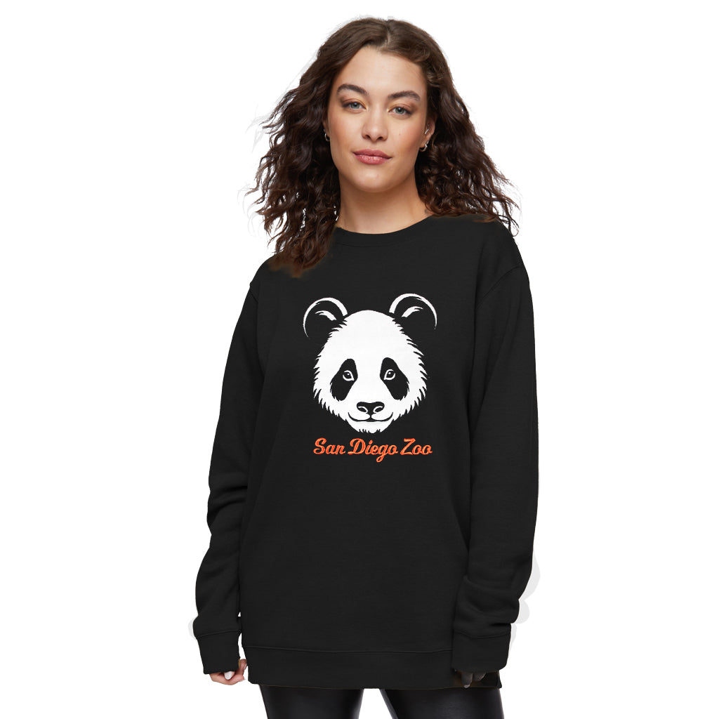 Panda Face Appliqué Sweatshirt